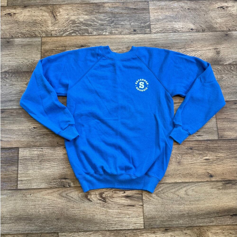 Vintage 80s Hanes Savannah Georgia Tourist Crewneck Sweatshirt